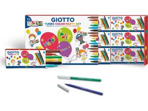 Μαρκαδόροι ζωγραφικής Giotto Turbo Color Party Set (περιέχει 12 σετ των 6 τεμαχίων)